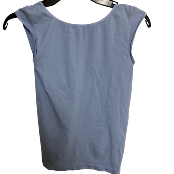 FP Movement by Free People Low Back Seamless Tee Size L/XLG Baby Blue NWOT - Picture 6 of 6